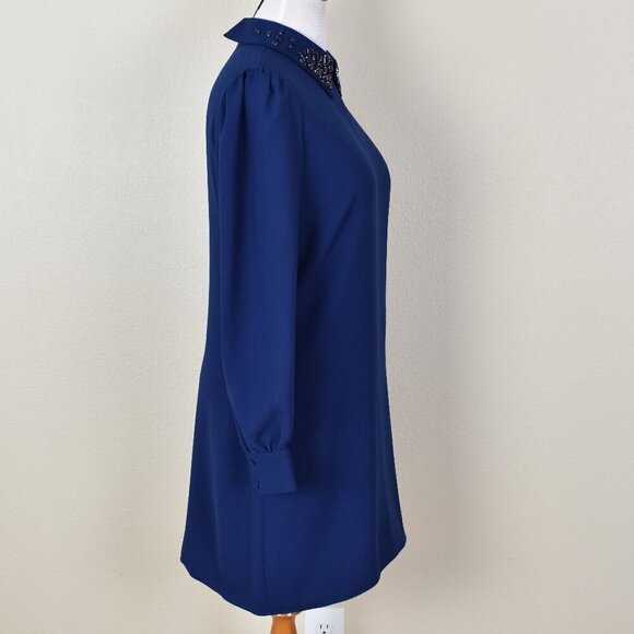 Trina Turk Gaudin Dress Navy NEW - 10 - Picture 8 of 11